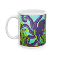 Octopus Ocean Ceramic Mug — Colorful Underwater Octopus Coffee Cup (11oz/15oz)