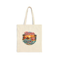 Tote — "Bama Beach Girl" Vintage Sunset Cotton Canvas Tote