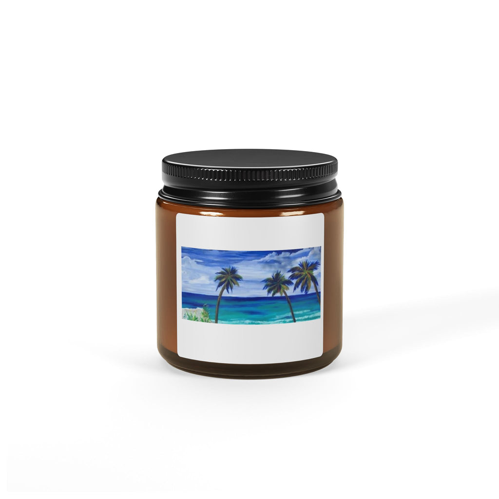 Scented Soy Candle (Multi-Size, Amber Jar)