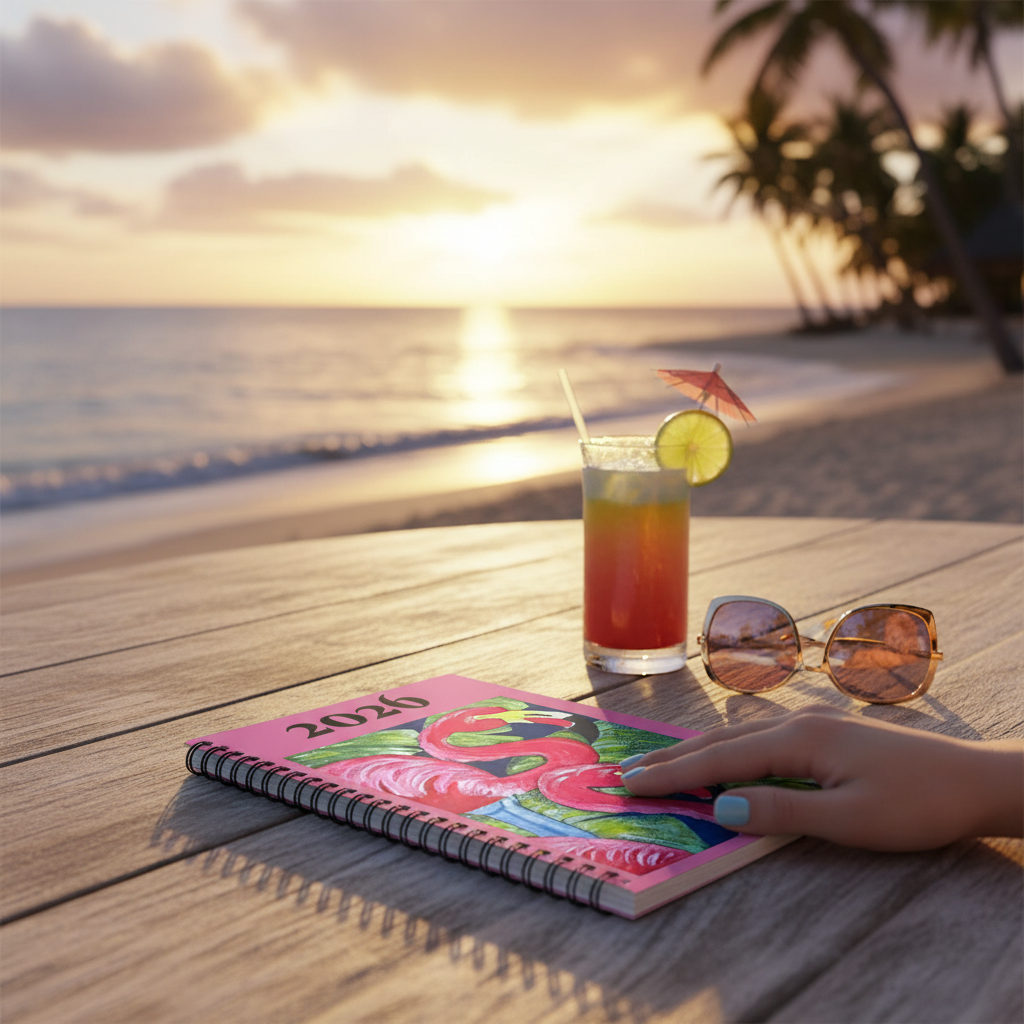 Copy of Copy of 2026 Flamingo Spiral Notebook — Ruled Lined Journal for Notes & Planning