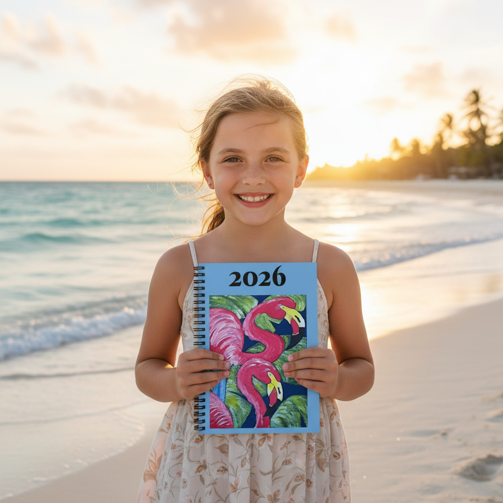 Copy of 2026 Flamingo Spiral Notebook — Ruled Lined Journal for Notes & Planning