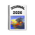 2026 Palm Sunset Journal — Spiral Ruled Notebook for Daily Notes & Travel