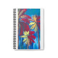 Tropical Palm Notebook — Colorful Abstract Palm Tree Spiral Journal (Ruled)
