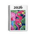 2026 Flamingo Spiral Notebook — Ruled Lined Journal for Notes & Planning