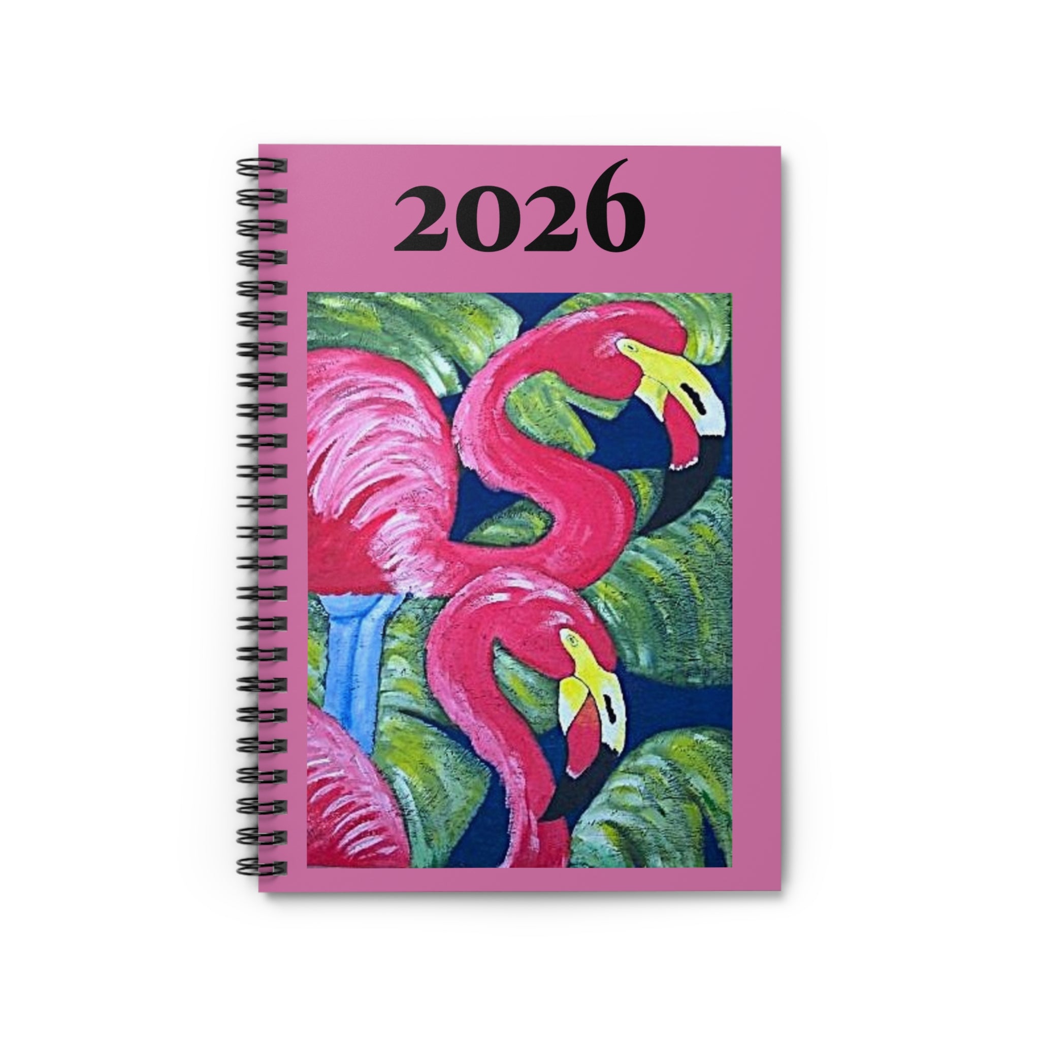 Copy of Copy of 2026 Flamingo Spiral Notebook — Ruled Lined Journal for Notes & Planning