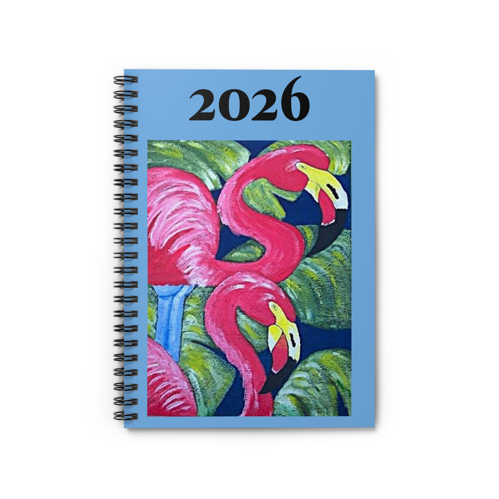 Copy of 2026 Flamingo Spiral Notebook — Ruled Lined Journal for Notes & Planning
