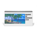2026 Desktop Calendar - Grid Monthly Desk Calendar with Tropical Art